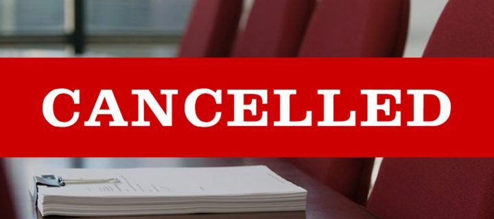 Budget Commission Meeting Cancellation Notice for July 18, 2022